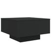vidaXL Table basse avec lumi&egrave;res LED noir 55x55x31 cm