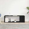 vidaXL Ensemble meuble TV Noir 100 x 24 x 63 cm Bois d'ing&eacute;nierie