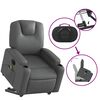 vidaXL Fauteuil inclinable de massage &eacute;lectrique gris similicuir