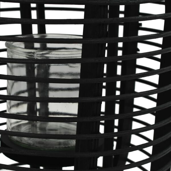 vidaXL Bougeoir debout Bambou Noir