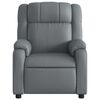 vidaXL Fauteuil de massage inclinable gris similicuir