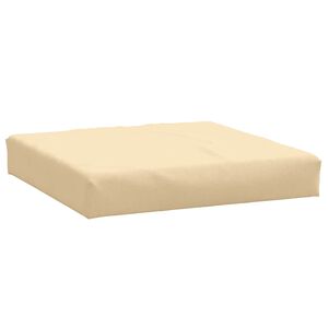 vidaXL Coussin de palette beige m&eacute;lang&eacute; 60x60x9,5 cm tissu