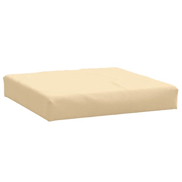 vidaXL Coussin de palette beige m&eacute;lang&eacute; 60x60x9,5 cm tissu