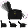 vidaXL Fauteuil inclinable de massage électrique noir similicuir