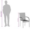 vidaXL Chaises empilables d'extérieur lot de 4 Résine tressée Marron
