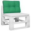vidaXL Coussin de palette vert 60x40x12 cm tissu
