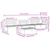 vidaXL Salon palette de jardin 4 pcs bois d'acacia massif