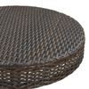 vidaXL Ensemble de bar de jardin 3pcs coussins R&eacute;sine tress&eacute;e Marron