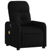 vidaXL Fauteuil inclinable de massage &eacute;lectrique noir tissu