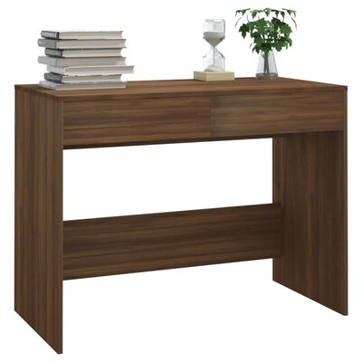 vidaXL Bureau Chêne marron 101x50x76,5 cm Bois d'ingénierie