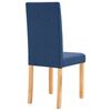 vidaXL Chaises &agrave; manger lot de 4 bleu tissu