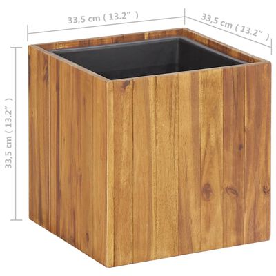 vidaXL Lit surélevé de jardin 33,5x33,5x33,5 cm Bois massif d'acacia