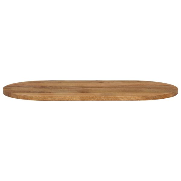 vidaXL Dessus de table 80x40x2,5 cm ovale bois massif de manguier