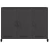 vidaXL Buffet noir 100,5x39x72 cm acier