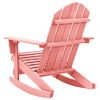 vidaXL Chaise à bascule de jardin Adirondack bois de sapin massif rose