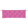 vidaXL Coussins de banc de jardin lot de 2 rose 150x50x7 cm tissu