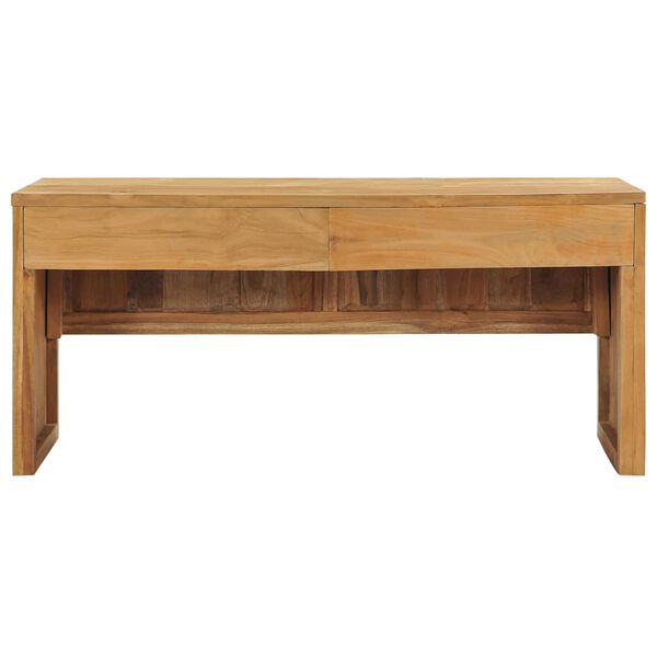 vidaXL Meuble TV 100x35x45 cm Bois de teck massif