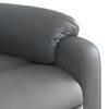 vidaXL Fauteuil inclinable de massage gris similicuir