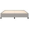 vidaXL Cadre de lit sans matelas gris clair tissu