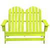 vidaXL Chaise de jardin Adirondack 2 places bois de sapin massif vert