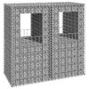 vidaXL Poteaux &agrave; panier de gabion 2 pcs 50x50x100 cm Fer
