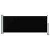 vidaXL Auvent lat&eacute;ral r&eacute;tractable de patio 100 x 300 cm Noir