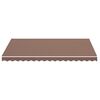 vidaXL Tissu de remplacement pour auvent Marron 3,5x2,5 m