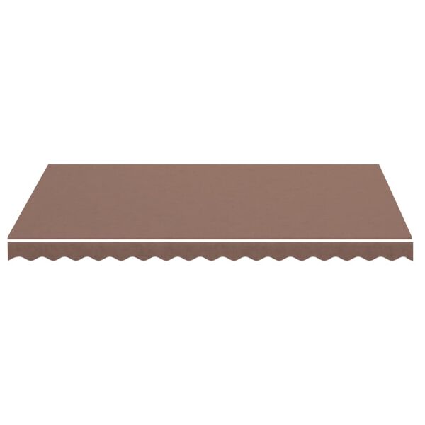 vidaXL Tissu de remplacement pour auvent Marron 3,5x2,5 m