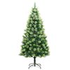 vidaXL Sapin de Noël artificiel à charnières avec support 150 cm