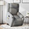 vidaXL Fauteuil inclinable de massage électrique gris clair tissu