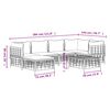 vidaXL Salon de jardin 7 pcs avec coussins anthracite r&eacute;sine tress&eacute;e