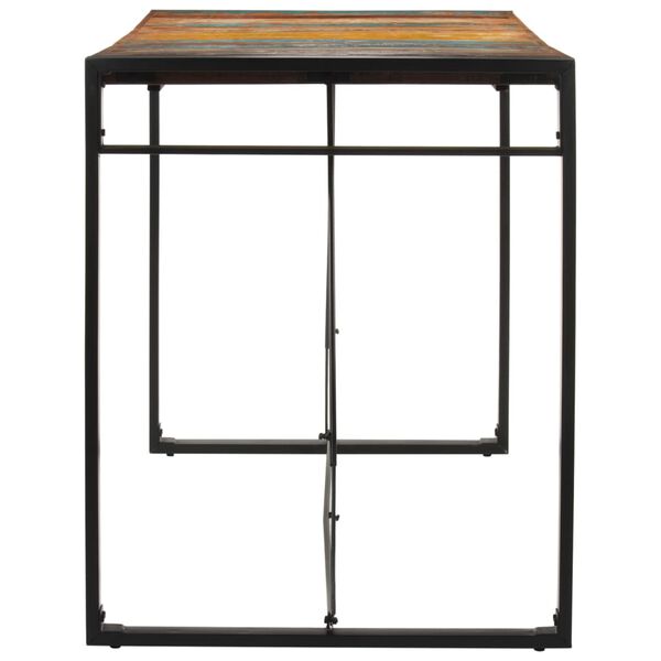 vidaXL Table de bar 175x90x110 cm bois massif de r&eacute;cup&eacute;ration