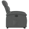 vidaXL Fauteuil inclinable électrique gris foncé tissu