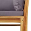 vidaXL Salon de jardin avec coussins 9 pcs bois massif d'acacia