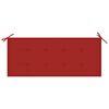 vidaXL Banc de jardin pliable avec coussin 118 cm Bambou