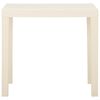 vidaXL Table de jardin Blanc 79x65x72 cm Plastique