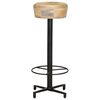 vidaXL Tabourets de bar lot de 2 76 cm bois de manguier massif