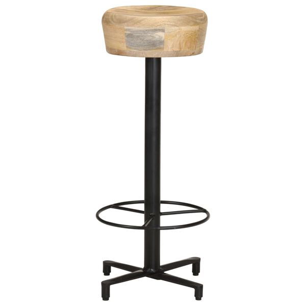 vidaXL Tabourets de bar lot de 2 76 cm bois de manguier massif