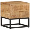 vidaXL Table d'appoint 30x30x33 cm Bois de manguier brut