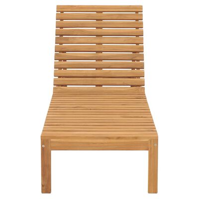 vidaXL Chaises longues lot de 2 Bois de teck solide