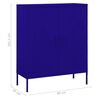 vidaXL Armoire de rangement Bleu marine 80x35x101,5 cm Acier