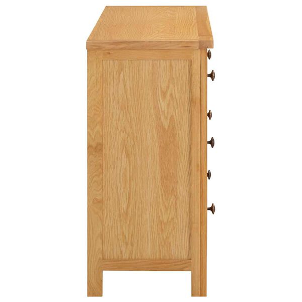 vidaXL Commode 105x33,5x73 cm Bois de ch&ecirc;ne massif
