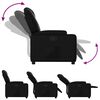 vidaXL Fauteuil inclinable noir similicuir