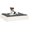 vidaXL Lit pour chien Blanc 51,5x44x9 cm Bois de pin solide