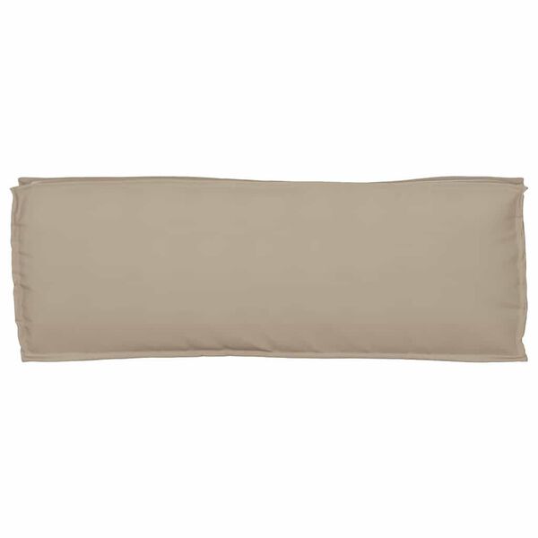 vidaXL Coussin Taupe 110 x 40 x 8 cm Tissu Oxford