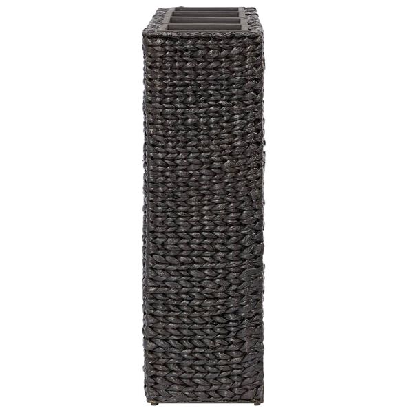 vidaXL Lit sur&eacute;lev&eacute; avec 4 pots Jacinthe d'eau Noir