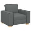 vidaXL Canapé Fauteuil Gris Foncé 60 cm Tissu