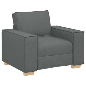 vidaXL Canapé Fauteuil Gris Foncé 60 cm Tissu