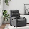 vidaXL Fauteuil de massage inclinable gris similicuir