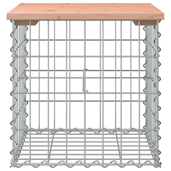 vidaXL Banc de jardin design gabion 43x44x42 cm bois massif de douglas